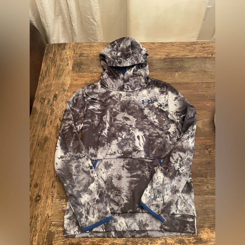 Under Armour Blue and Gray Camouflage Hoodie